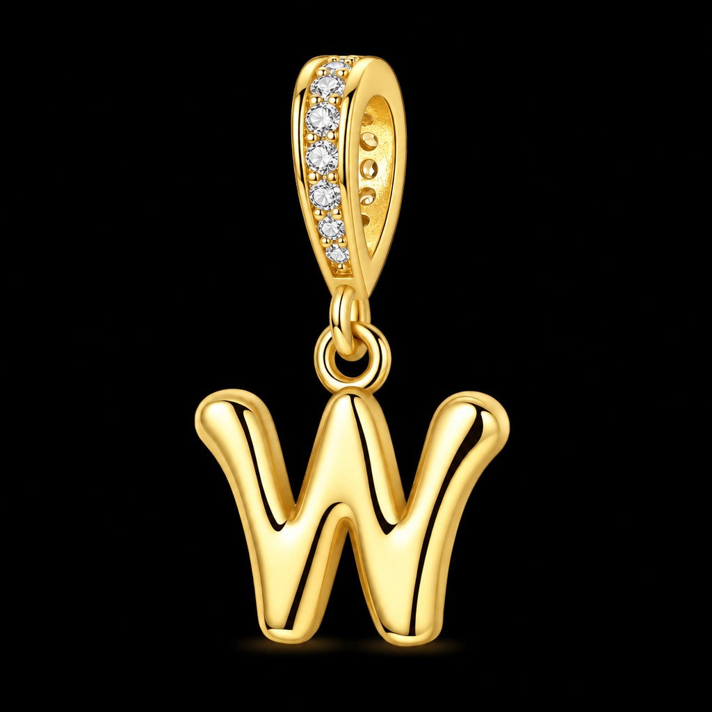 Dainty Cubic Zirconia Initial Pendant