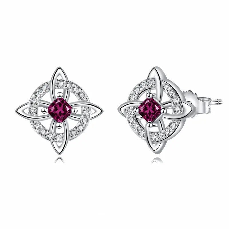 Elegant Witch Knot Stud Earrings