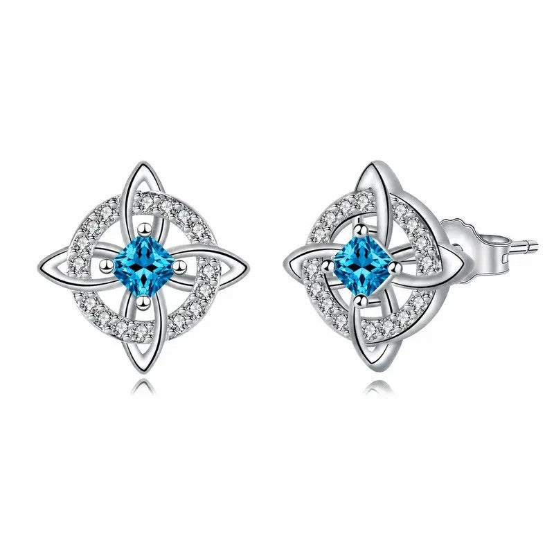 Elegant Witch Knot Stud Earrings