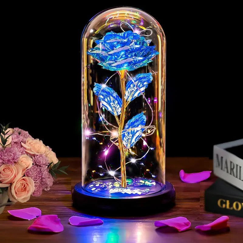 Romantic Illuminated Eternal Rose Display