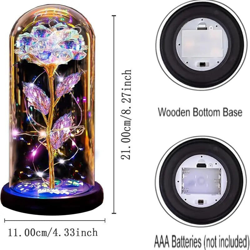 Romantic Illuminated Eternal Rose Display