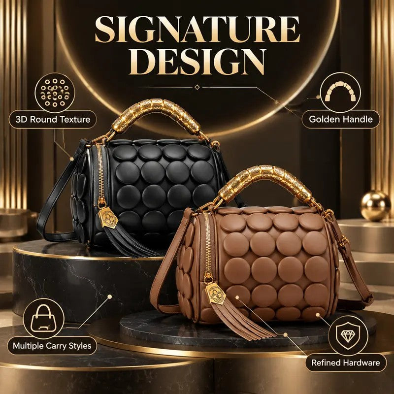 Chic Sculptural Bubble Satchel