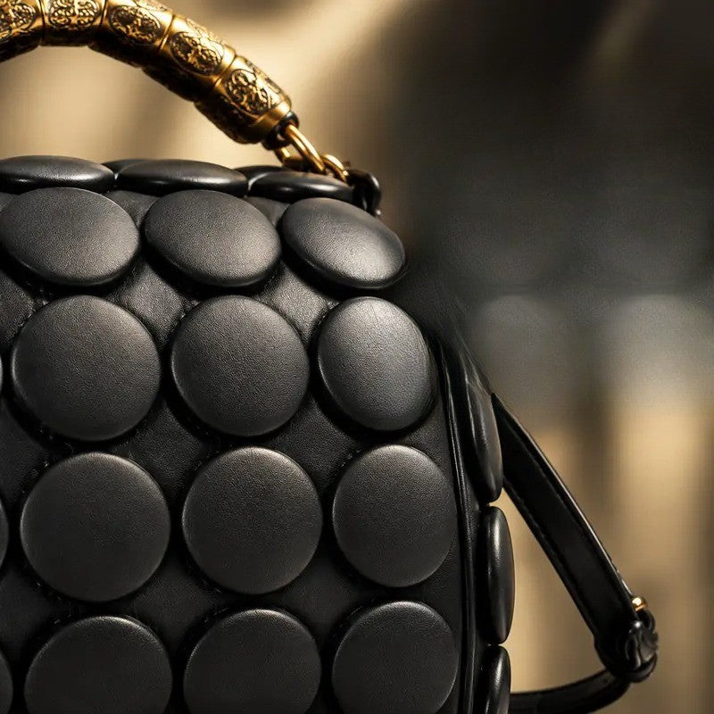 Chic Sculptural Bubble Satchel