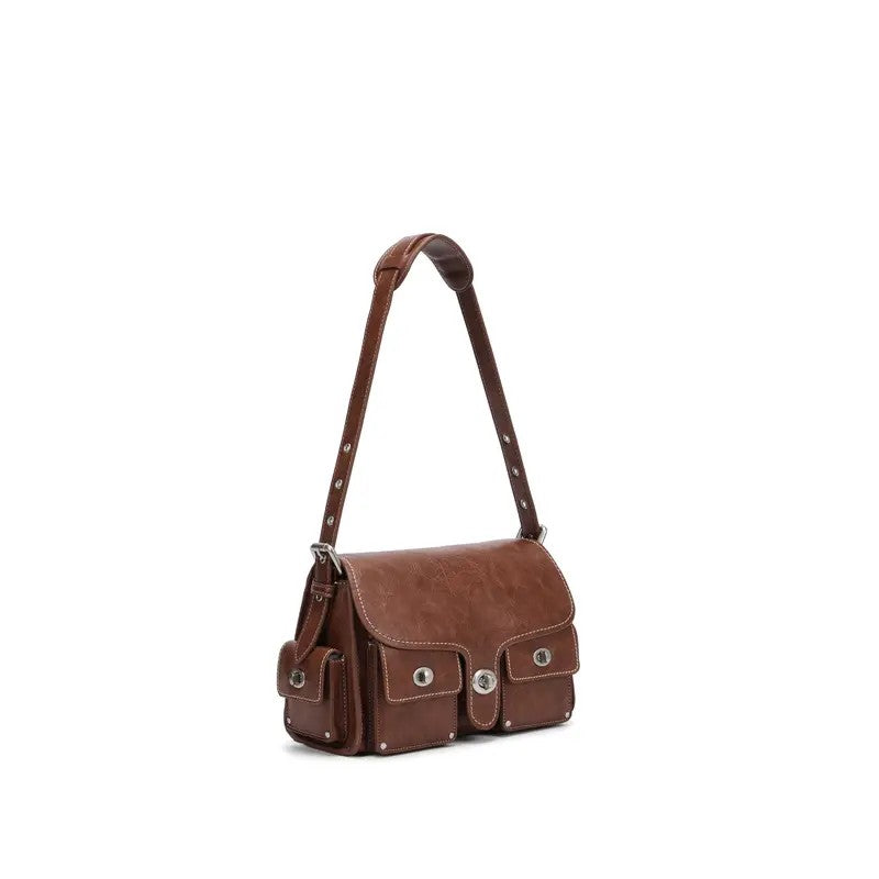 Elegant Turnlock Crossbody Bag