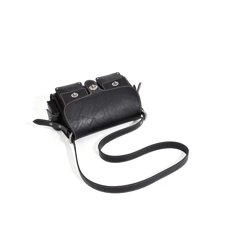 Elegant Turnlock Crossbody Bag