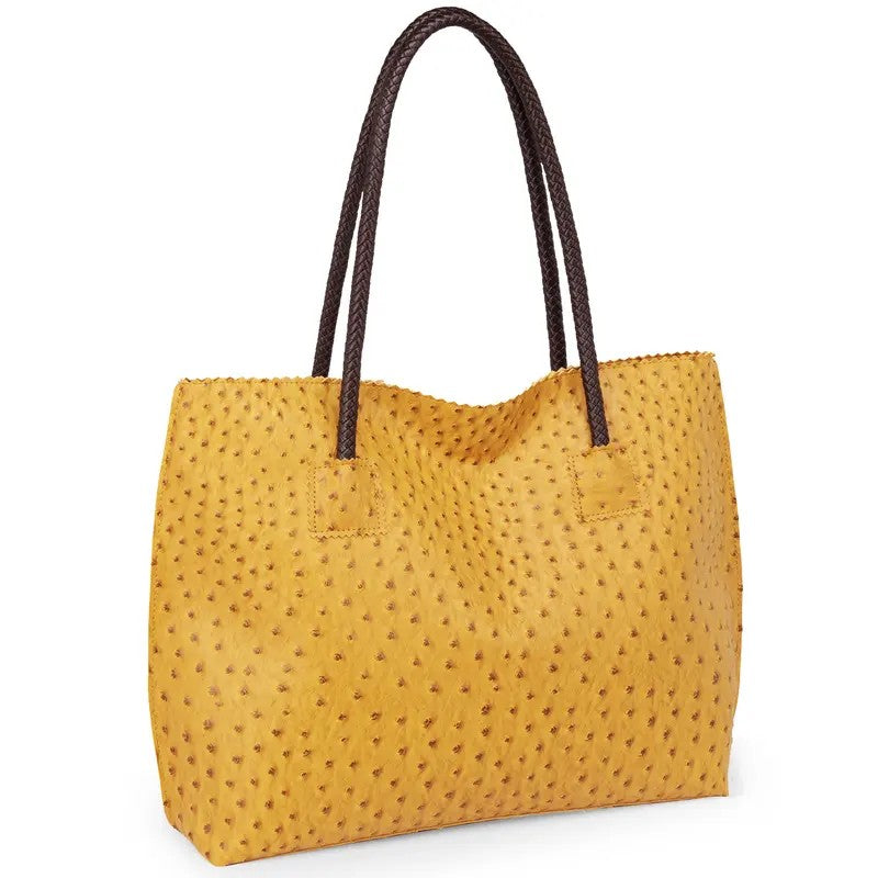 Chic Ostrich Texture Tote Bag