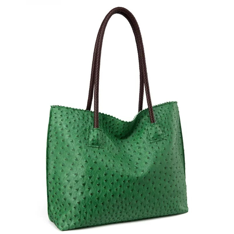 Chic Ostrich Texture Tote Bag