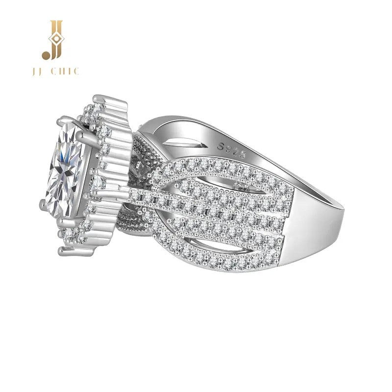 Classy Radiant Cut Split Shank Ring