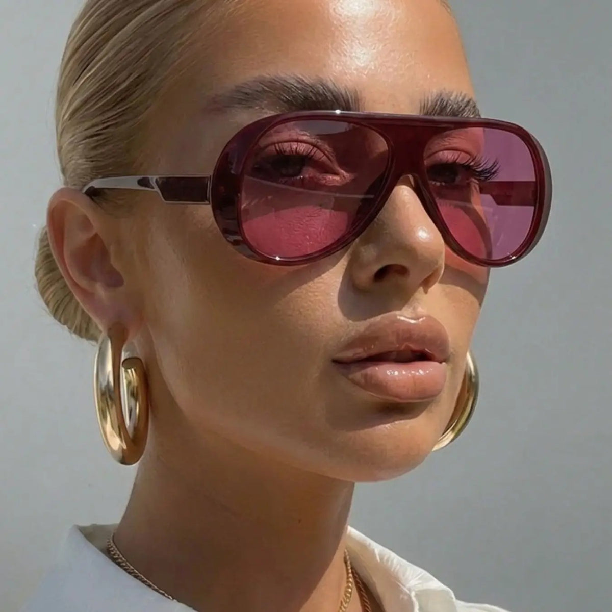 5pc Classy Mixed Oversized Sunglasses Set