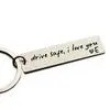 Romantic Drive Safe Rectangular Keychain