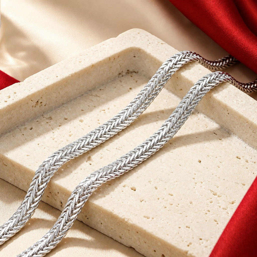 Elegant Woven Rope Choker Necklace