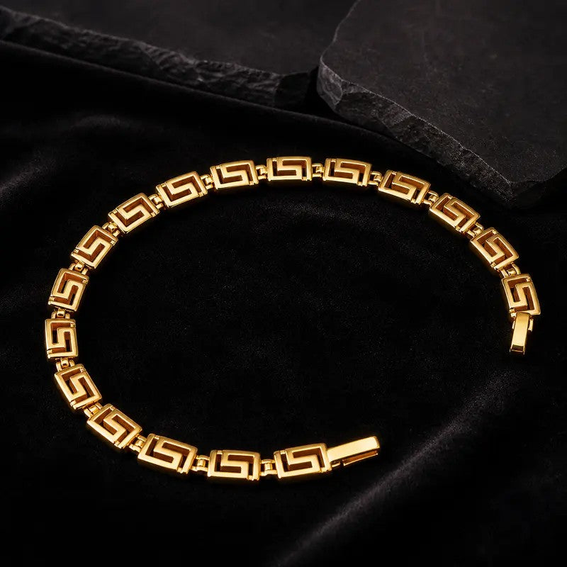 Classy Geometric Link Bracelet