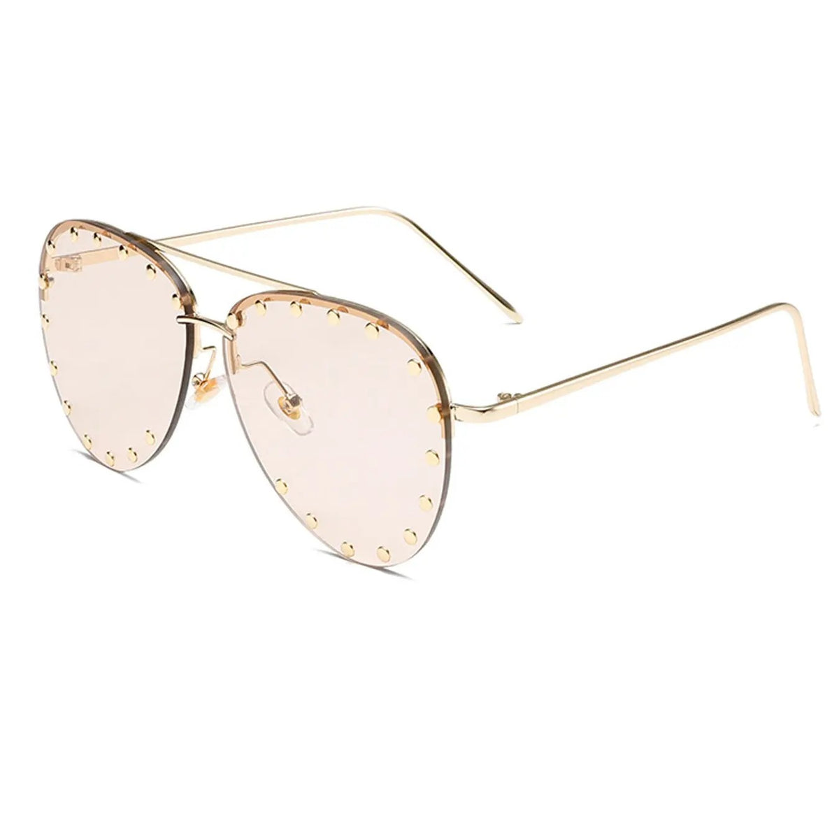 Classy Studded Aviator Sunglasses