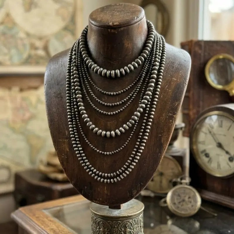 Vintage Inspired Layered Bead Necklace