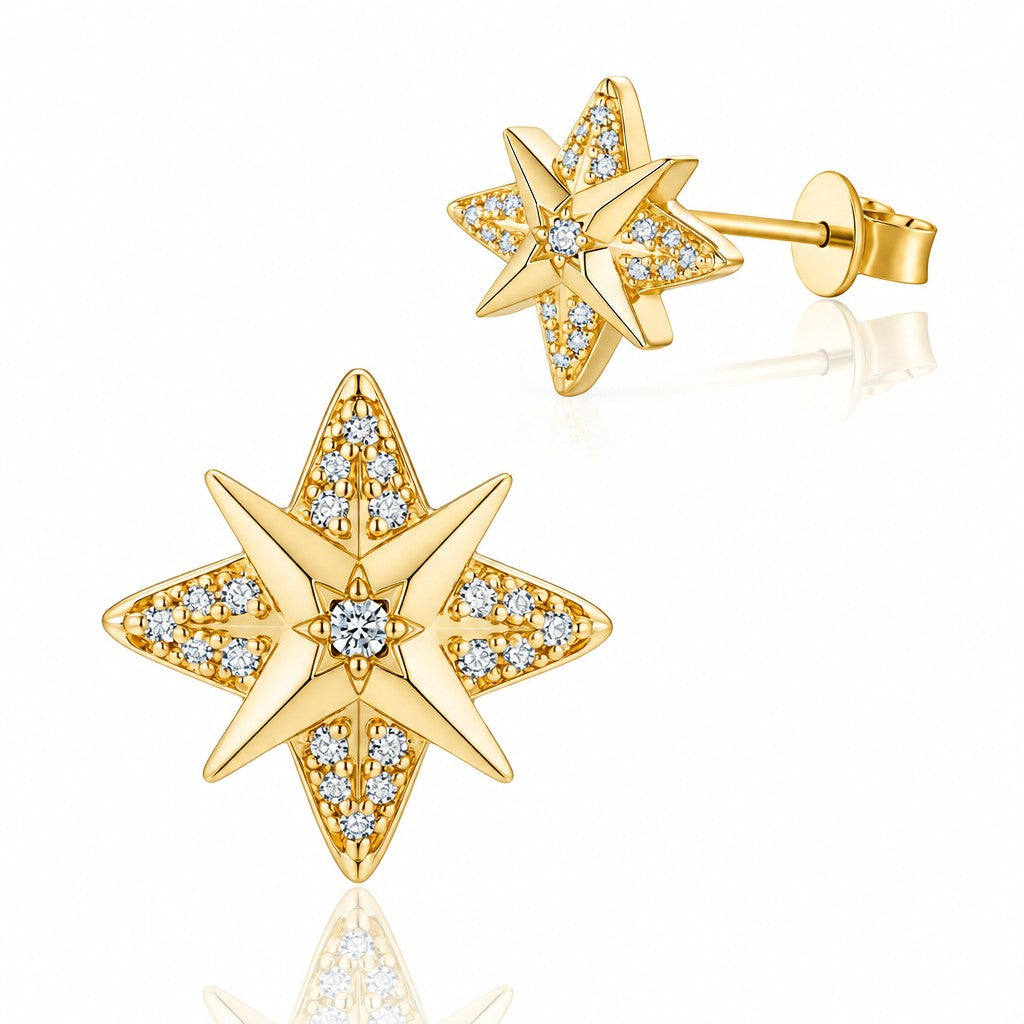 Dainty Star Stud Earrings