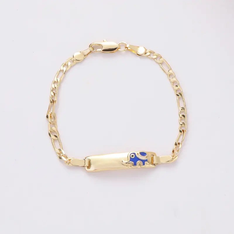 Classy Red Elephant Charm Bracelet