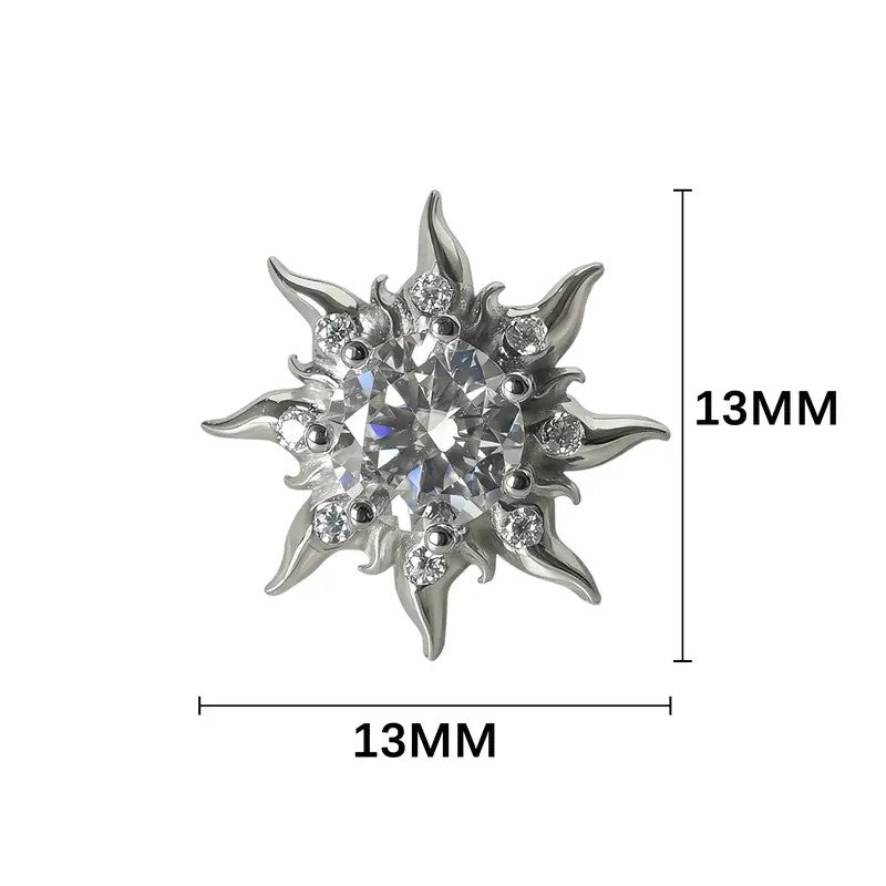 Classy Sunburst Stud Earrings