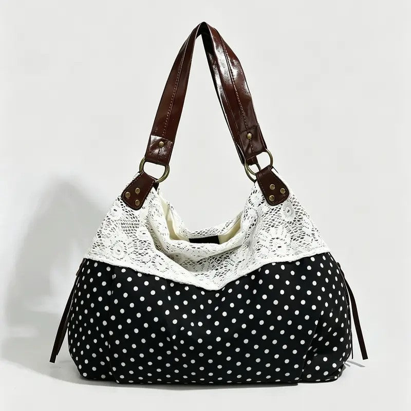 Romantic Floral Patchwork Tote Bag