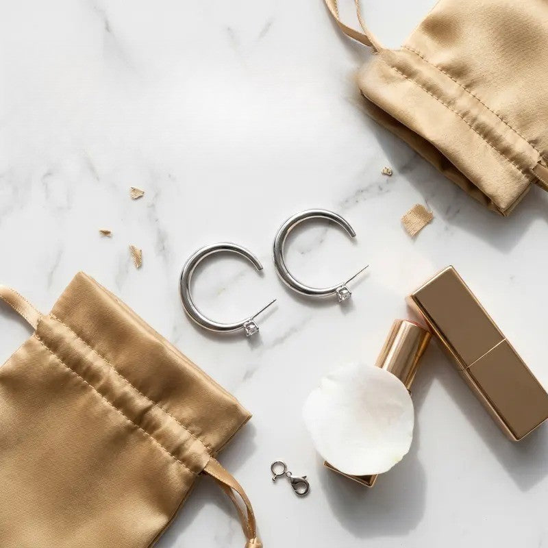 Classy Sculpted Crescent Drop Earrings