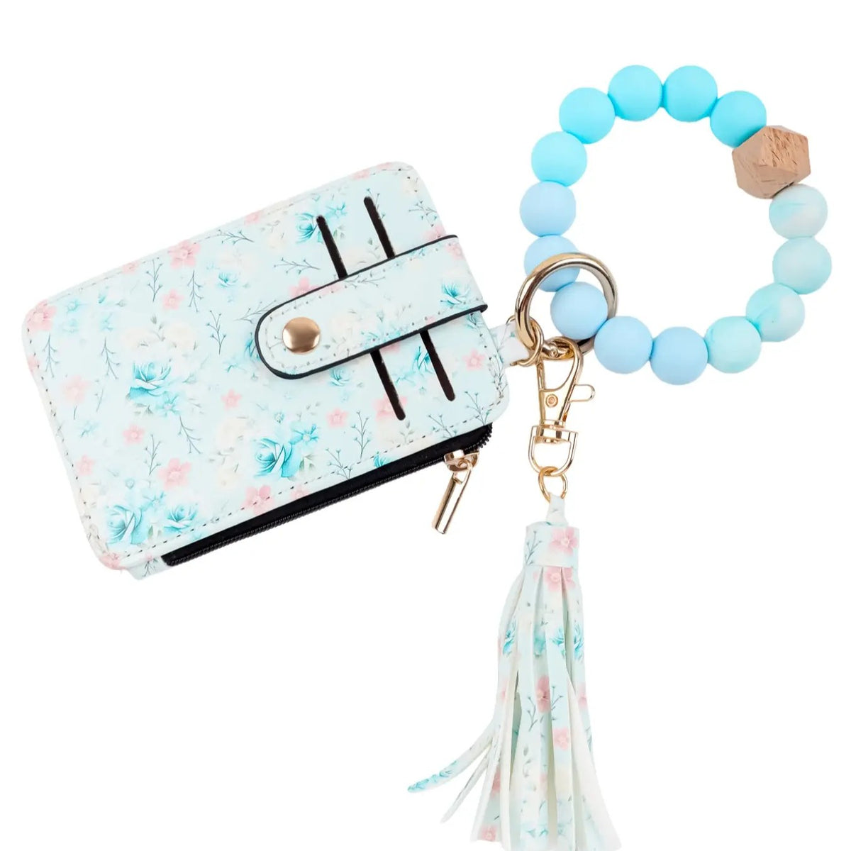 Boho Leopard Print Beaded Card Holder