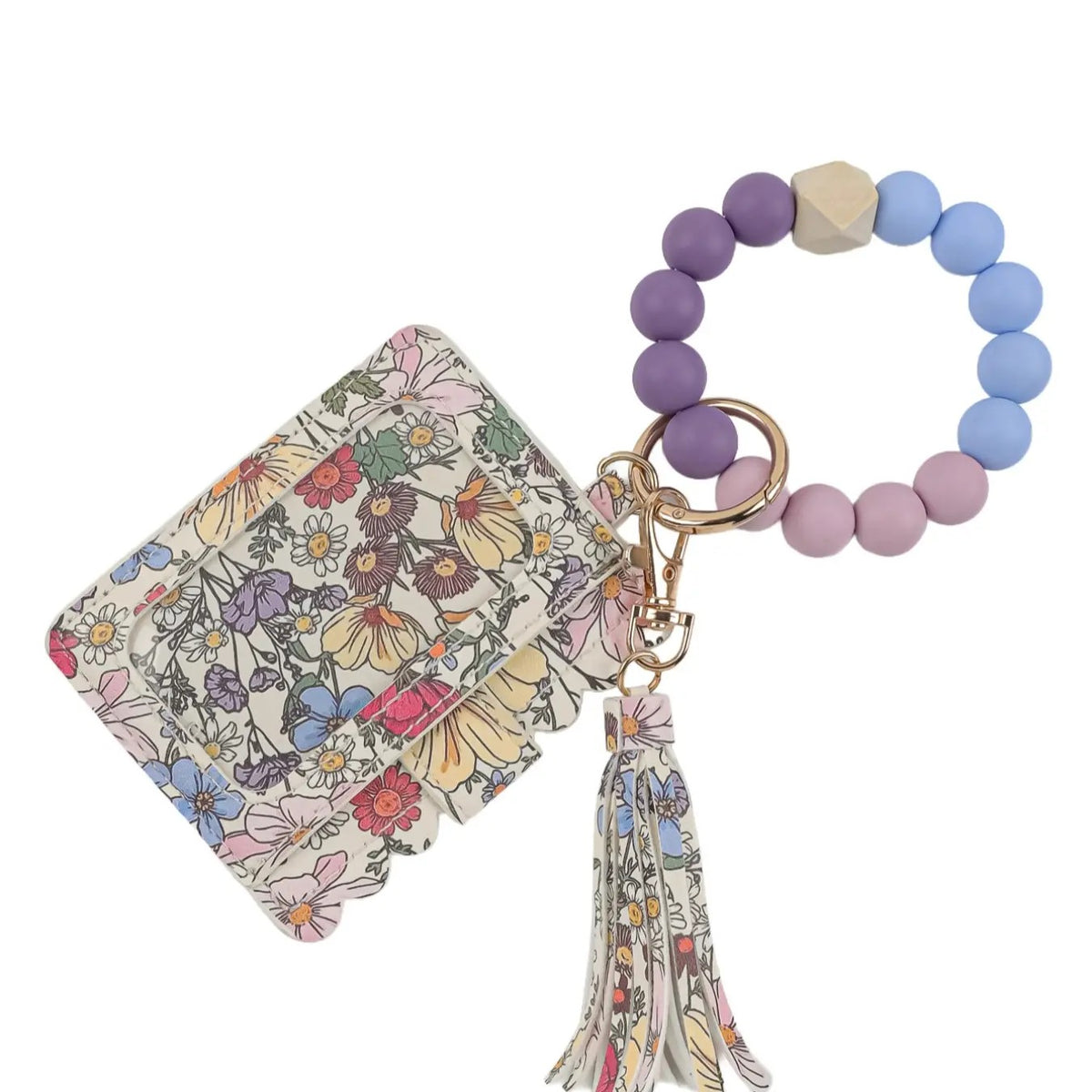 Boho Leopard Print Beaded Card Holder