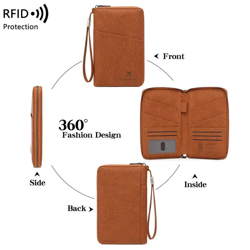 Classy RFID Travel Passport Wallet