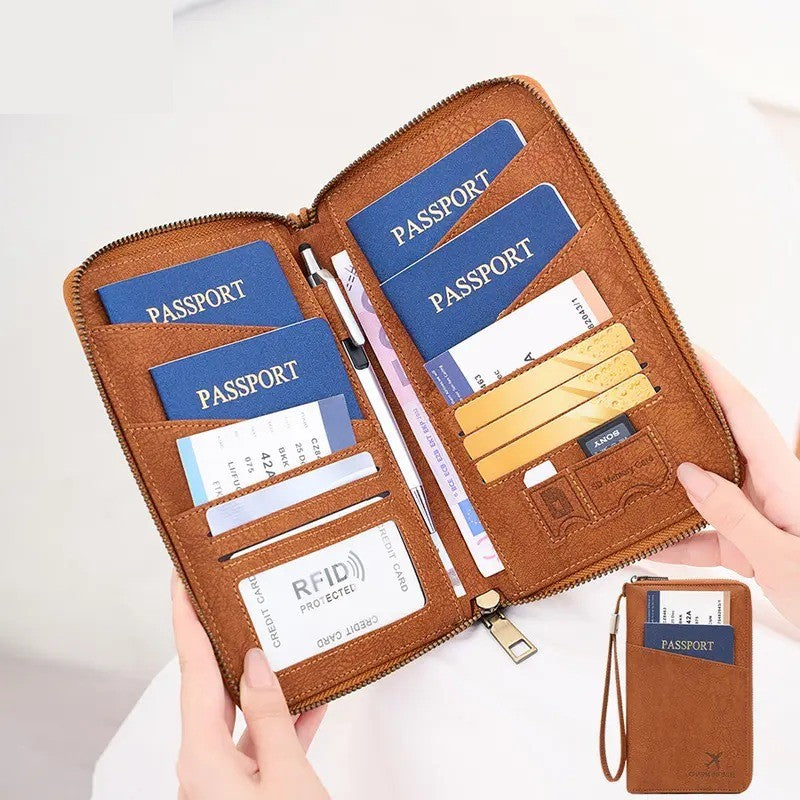 Classy RFID Travel Passport Wallet