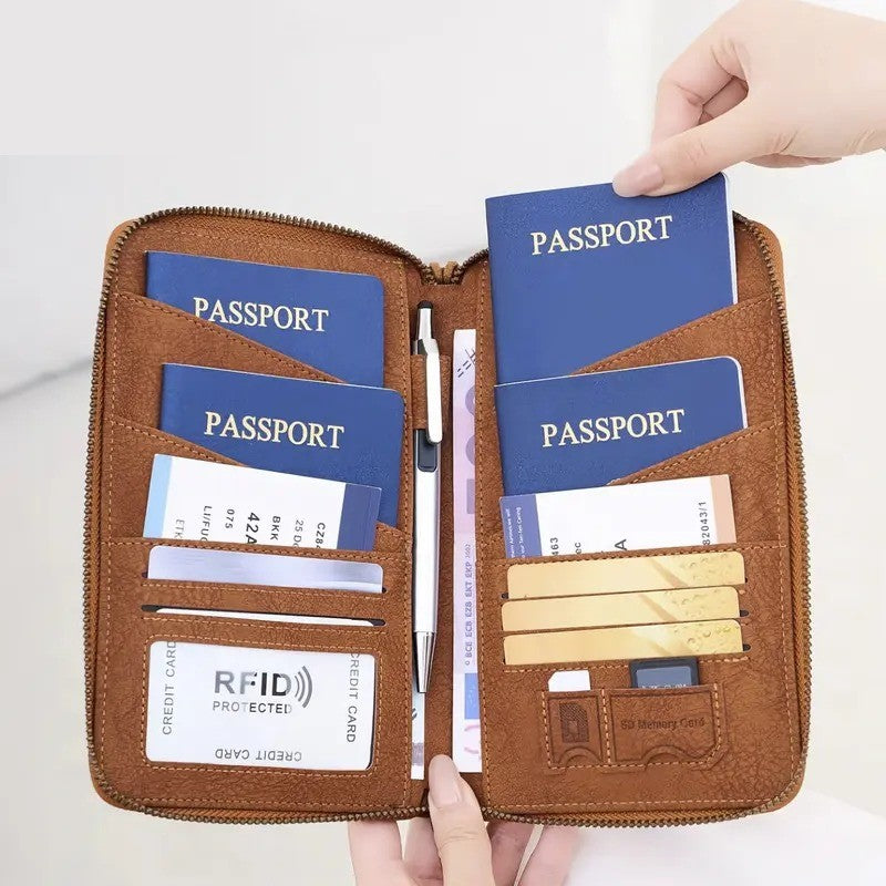 Classy RFID Travel Passport Wallet
