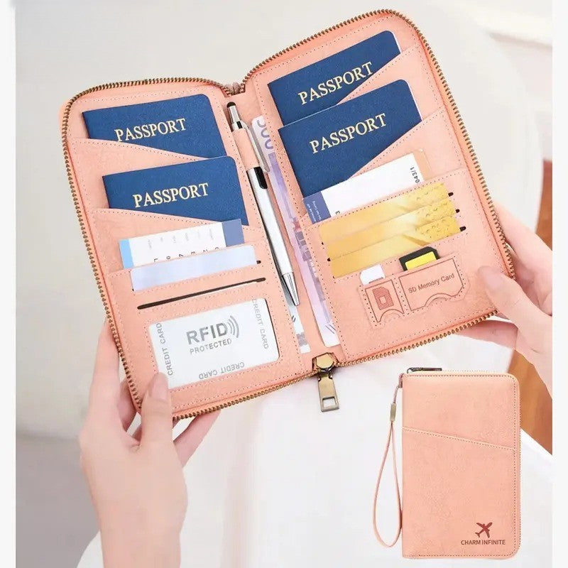 Classy RFID Travel Passport Wallet