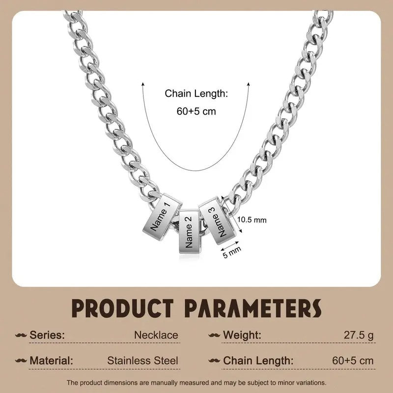 14k Dainty Custom Name Cube Necklace