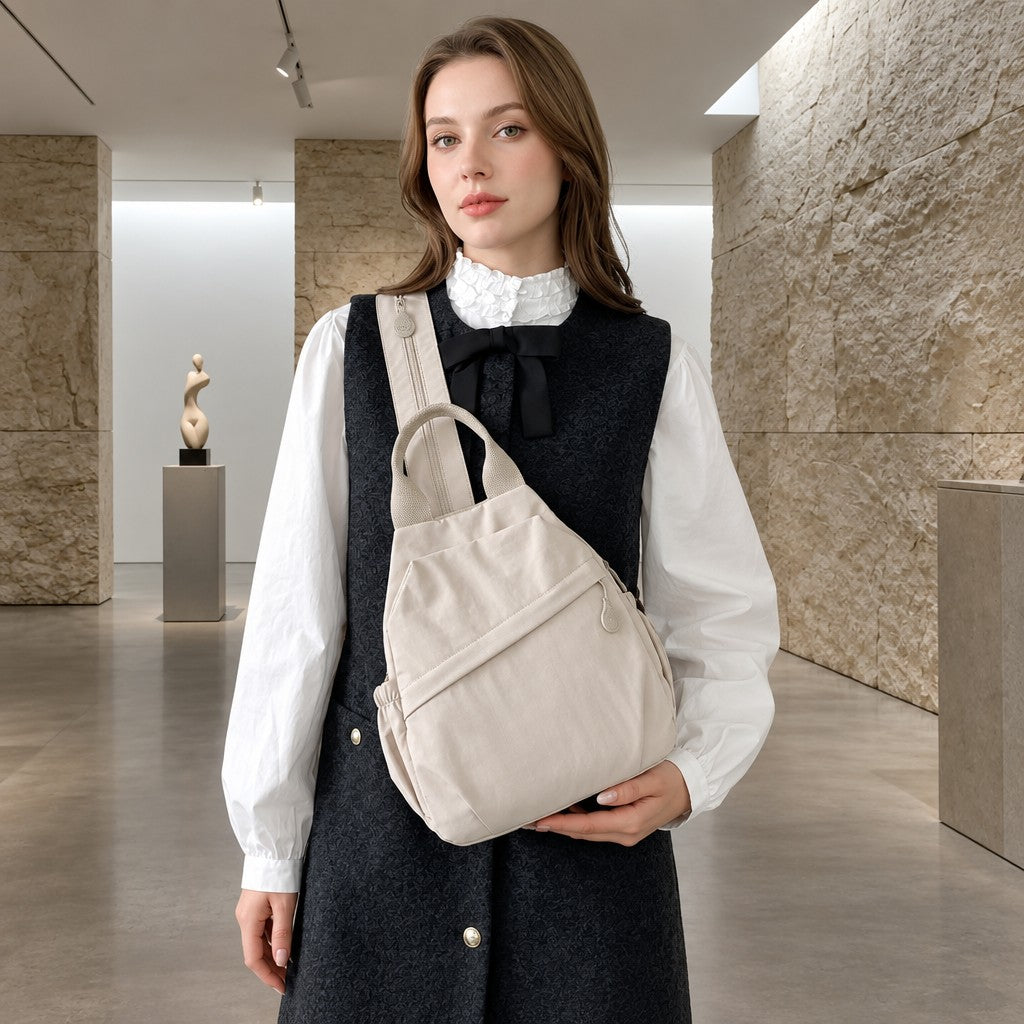 Chic Convertible Nylon Crossbody Bag