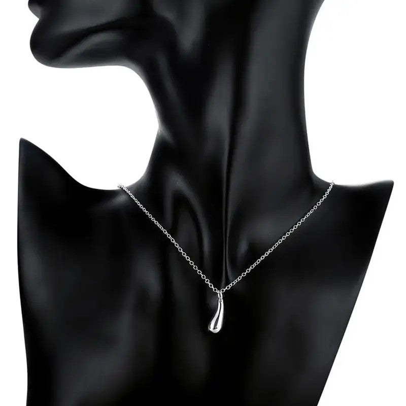 S925 Elegant Water Drop Necklace, Bracelet & Earring Set