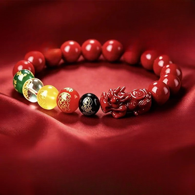 Classy Red Pixiu Stone Bracelet
