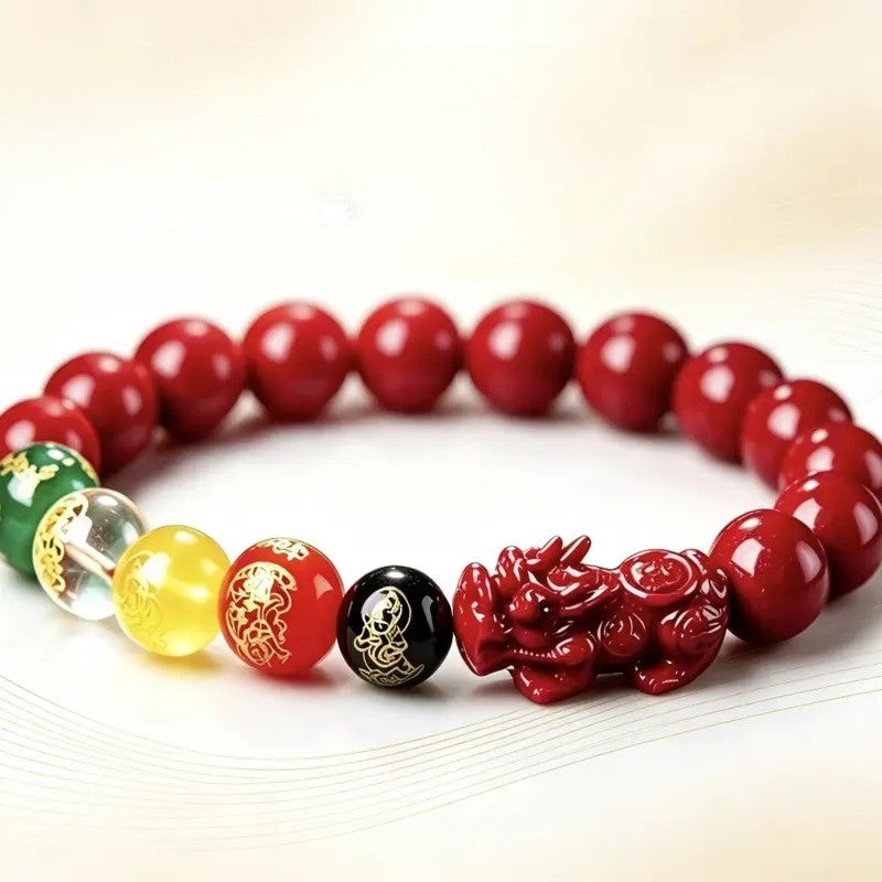 Classy Red Pixiu Stone Bracelet