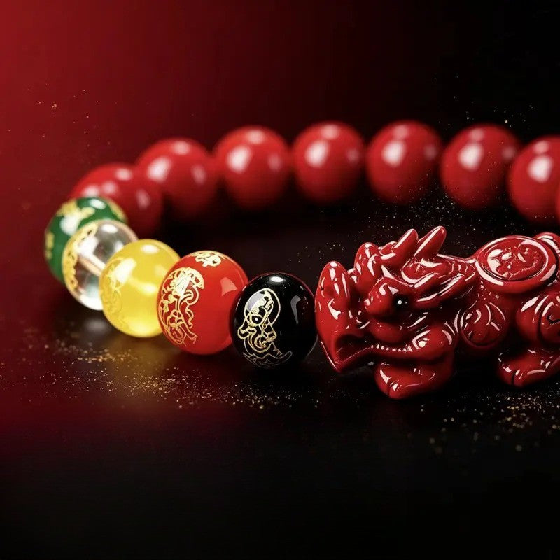 Classy Red Pixiu Stone Bracelet