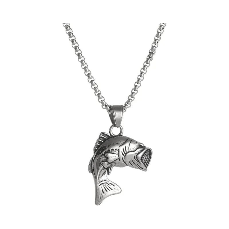 Statement Largemouth Bass Pendant Necklace