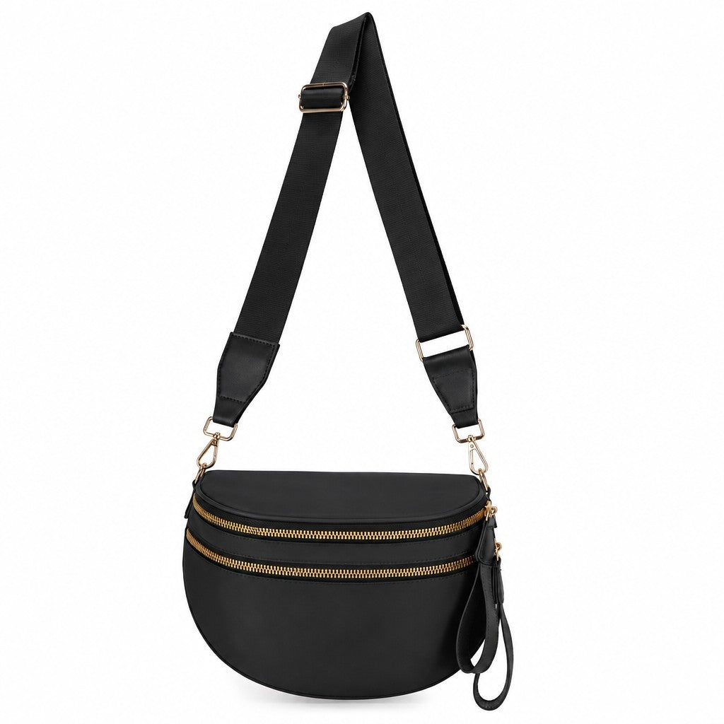 Trendy Checkerboard Nylon Crossbody Bag