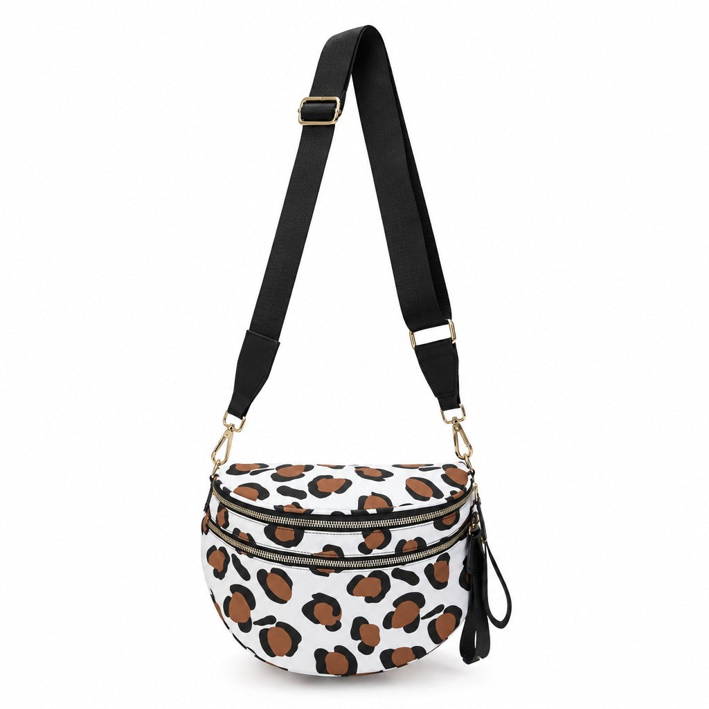 Trendy Checkerboard Nylon Crossbody Bag