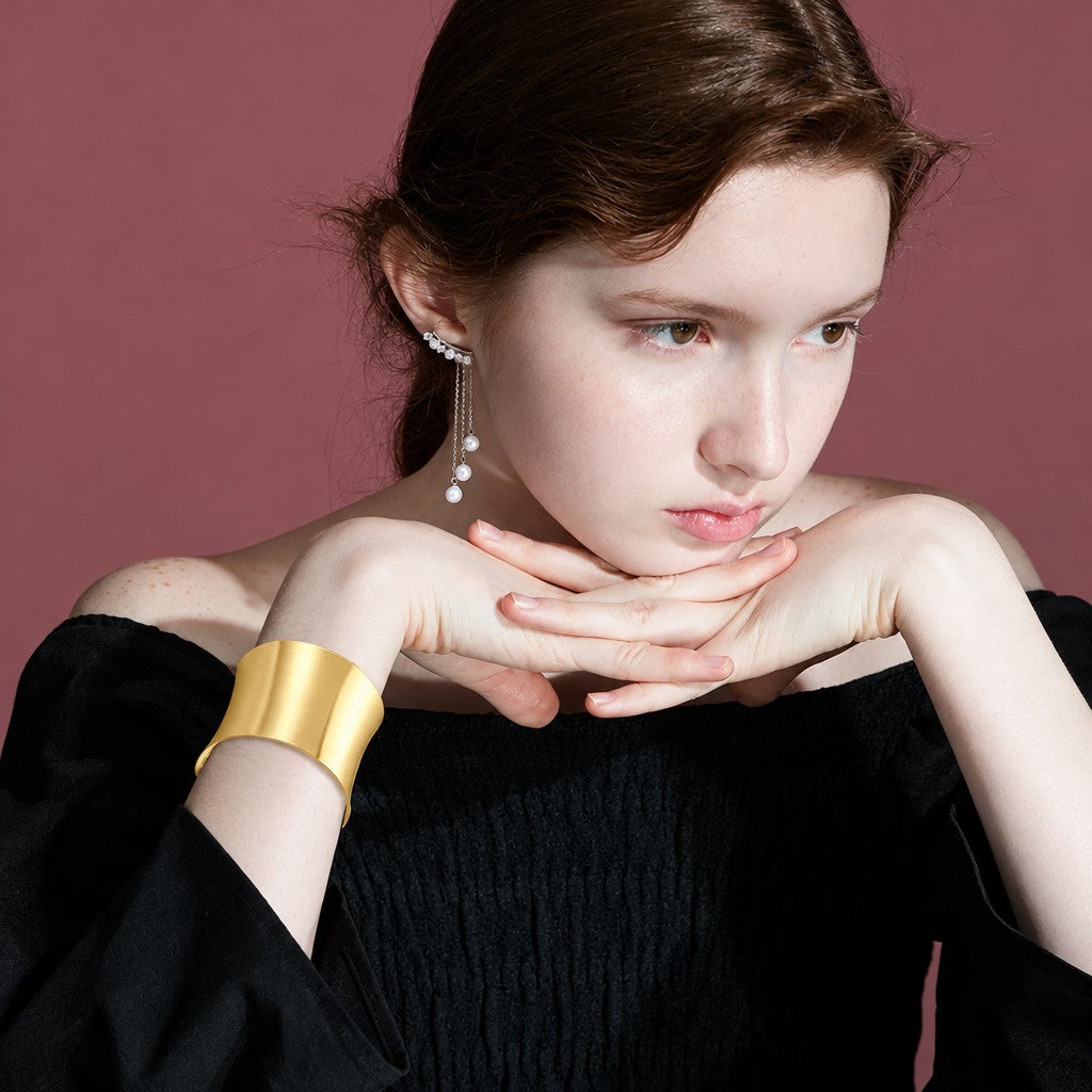Classy Wide Open Cuff Bracelet