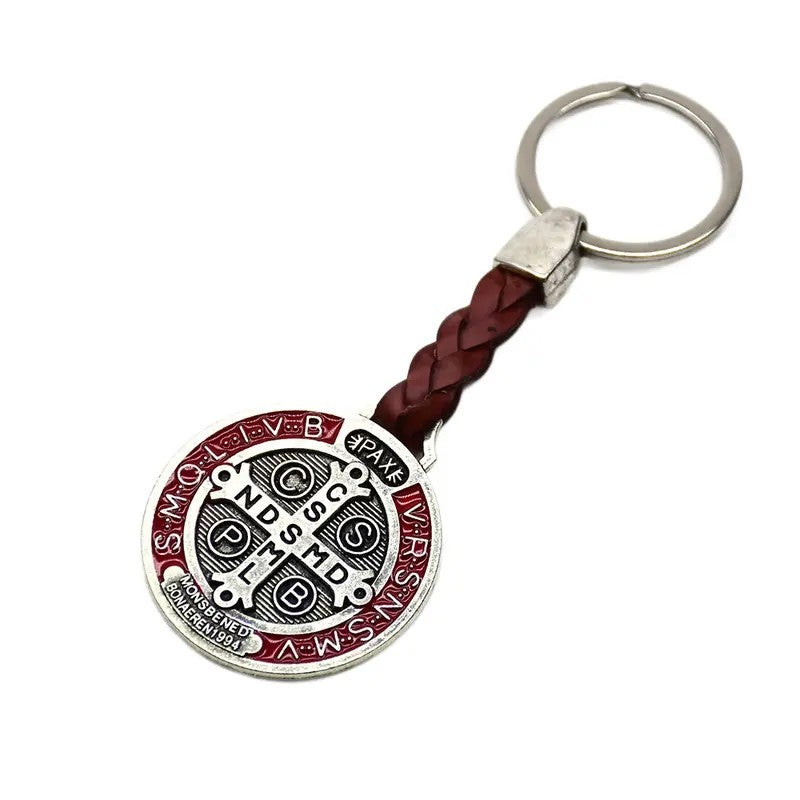 Elegant Saint Benedict Medal Keychain